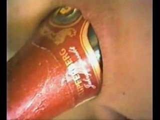 Champagne Bottle in Asshole of Girl