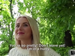 Blonde Hottie Fucks Outdoors video starring Aisha - Mofos.com