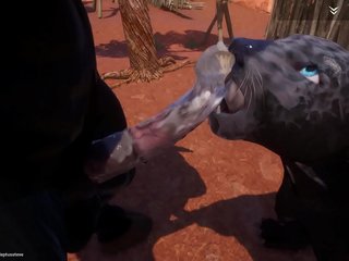 wild life game animation 3d monster minotaur sex woman black panther fuck village